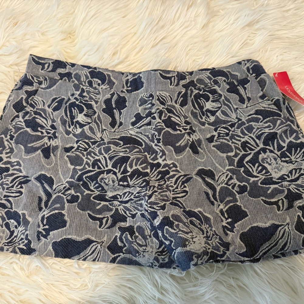 Xhilaration Blue and Gray Jean Shorts with Elegant Design